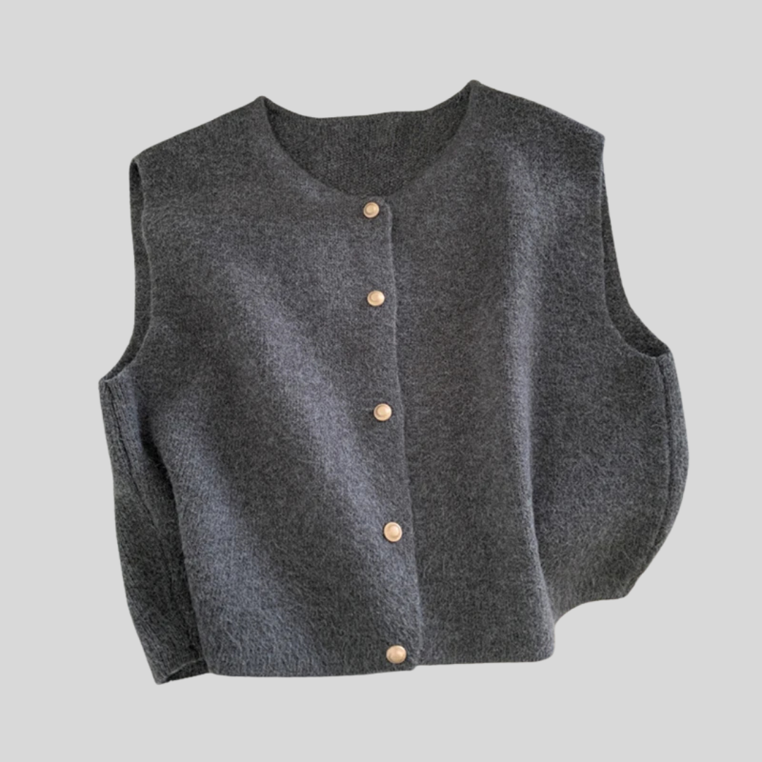 Amélie™ | Gilet Tricoté Sans Manches