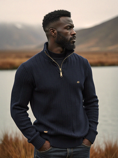 Gabriel™ | Pull Tricoté Chaud en Coton Premium