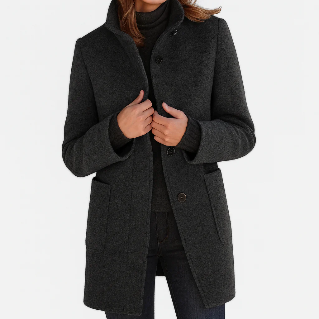 Isabelle™ | Manteau Élégant en Laine Mélangée