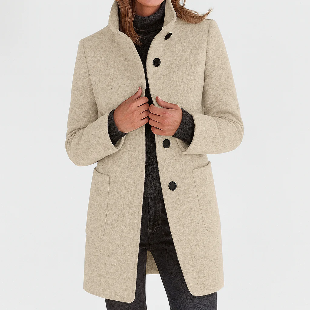 Isabelle™ | Manteau Élégant en Laine Mélangée